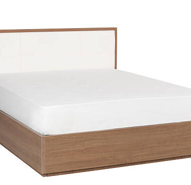 Bedroom furniture and mattress on white background clipping path