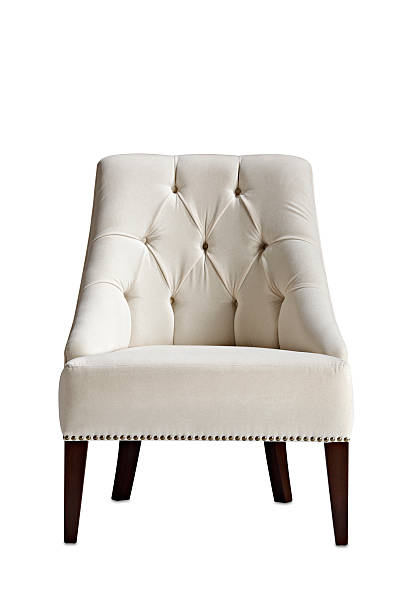 White chair with clipping path